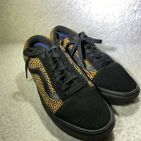 VANS Comfy Cush Old Skool Cheetah Print Mixed Media Low Top Sneakers 6.5 M/7.5 W - Picture 10 of 10